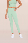 MONO B GEO SPIRAL LEGGING IN GREEN