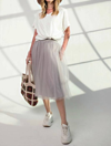 EASEL PURE BLISS SKIRT IN GREY