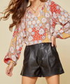 Andree By Unit Retro Print Blouse In Multi