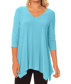 Lior Allison Tunic In Peacock Blue In Multi