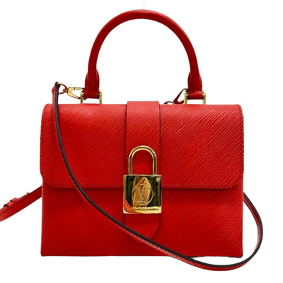 Pre-owned Louis Vuitton Locky Bb Leather Shoulder Bag () In Red
