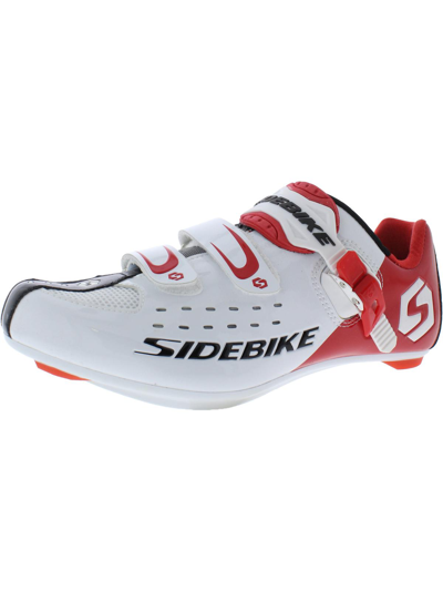 Sidebike Comp Rd Mens Patent Adjustable Cycling Shoes In White