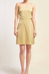 Lena Strappy Mini Dress In Wasabi In Multi