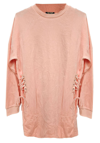 Juicy Couture Track Velour Shift Dress With Lacing In Morning Blush In Multi
