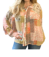 EESOME VINTAGE PINK BLOUSE IN MULTI