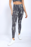 Mono B Lakewood Watercolor Legging In Slate Sage In Multi