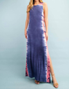 Fsl Apparel Jersey Tie Dye Maxi Dress In Blue