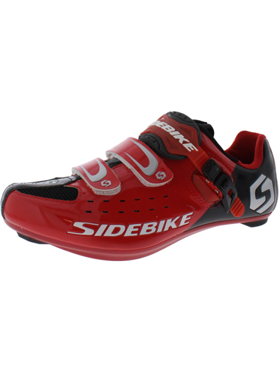 Sidebike Comp Rd Mens Patent Adjustable Cycling Shoes In Red