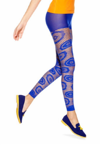 HUE WOMEN'S FOOTLESS TIGHT IN ROYAL BLUE