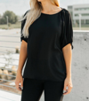 143 STORY AUDREY TOP IN BLACK