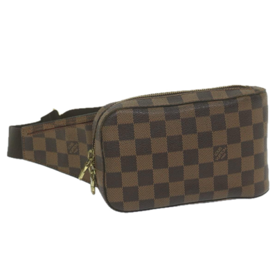 Pre-owned Louis Vuitton Geronimos Canvas Shoulder Bag () In Brown