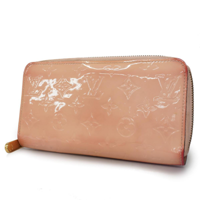 Pre-owned Louis Vuitton Zippy Wallet Patent Leather Wallet () In Pink