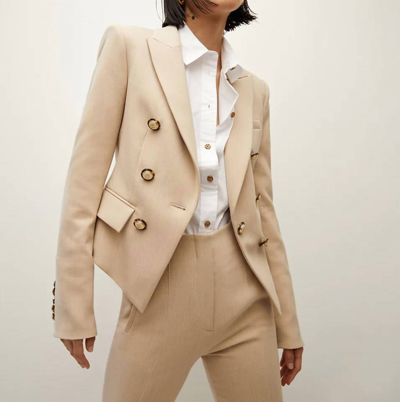 Veronica Beard Diego Dickey Jacket In Beige