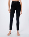 Re/done 1893whrac High Rise Ankle Jean In Faded Black