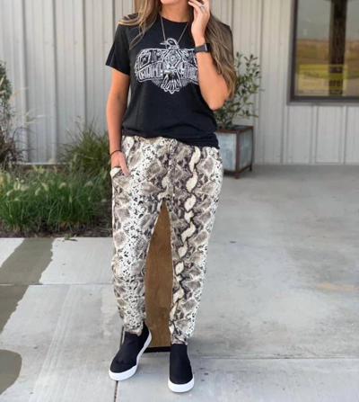 Texas True Threads Snakeskin Jogger In Multi