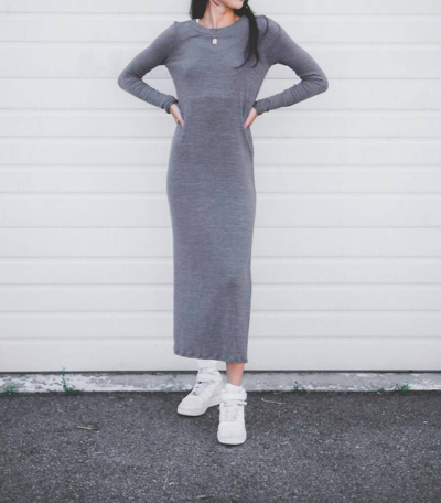 Hashttag Kayley Dress In Medium Grey