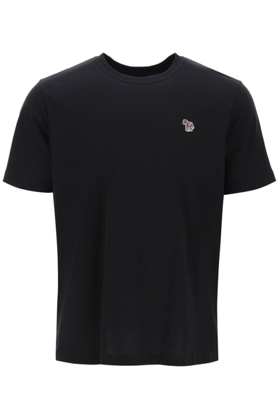 Ps By Paul Smith Organic Cotton T-shirt In Black