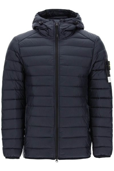 Stone Island Lightweight Jacket In R-nylon Down-tc In Blue