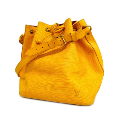 Pre-owned Louis Vuitton Noé Leather Shoulder Bag () In Yellow