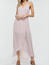 Crescent Samantha Surplice Maxi Dress In Mauve In Multi