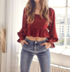 Idem Ditto Ready For Anything Top In Red In Red