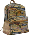 Route 66 Unisex - Tapestry Backpack In Beige Multi In Beige