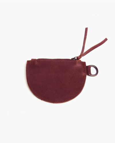 Able Hana Mini Pouch In Dark Cherry In Red