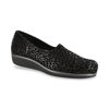 Sas Women's Bliss Slip On Wedge - Double Wide In Black Leopard In Multi