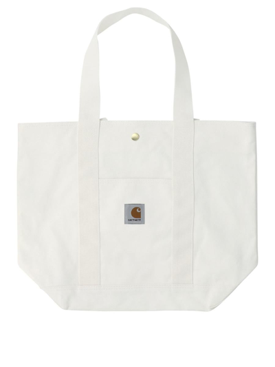 Carhartt Canvas Tote Bag In White