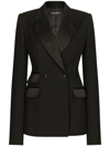 Dolce & Gabbana Double Breasted Jacket In Black