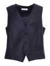 Luigi Bianchi Blue Vest In Blue