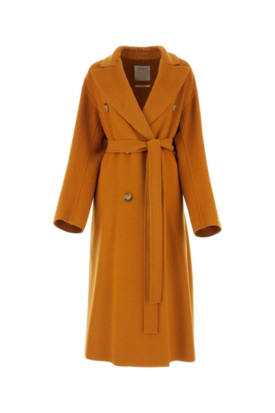 Sportmax Coats In Yellow