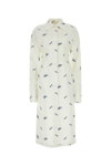 Sportmax Linen Blend Embroidered Shirt Dress In Floral