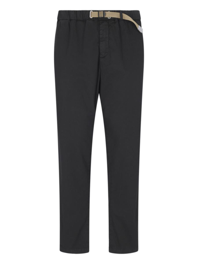 White Sand Trousers In Black