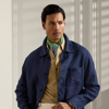 Ralph Lauren Purple Label Burnham Hand-tailored Linen-silk Jacket In Spring Navy