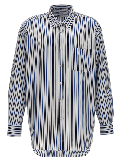 Comme Des Garçons Shirt Striped Shirt Shirt, Blouse Multicolor In Blue