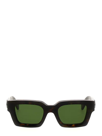 Off-white Virgil Sunglasses Brown In Havana Green