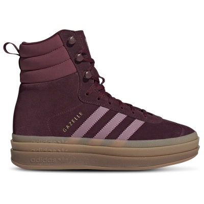 Adidas Originals Womens  Gazelle In Maroon/wonder Orchid/gold Metallic