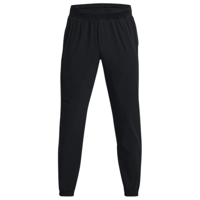 Under Armour Mens  Stretch Woven Joggers In Pitch Grey/black