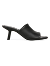 Vince Women's Joan 65mm Leather Open-toe Mules In Black