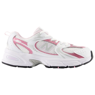 New Balance Kids' Girls  530 In White/pink/silver