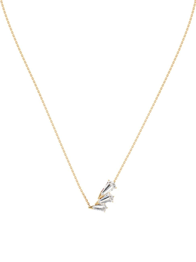Unsaid Women's Phoenix 18k Yellow Gold & 1.62 Tcw Lab-grown Diamond Wing Pendant Necklace