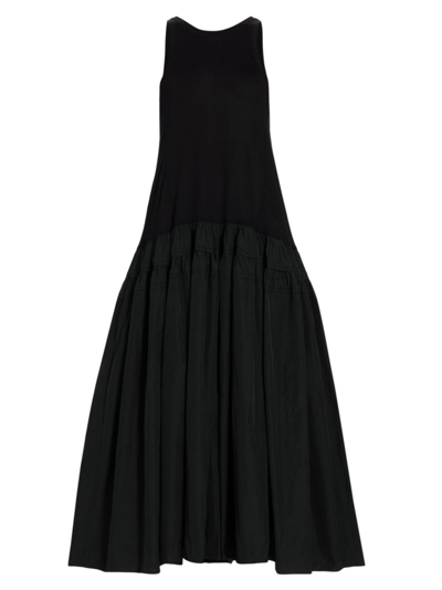 Co Women's Mixed-media Tank Maxi Dress In Black