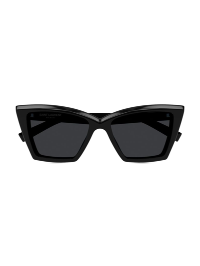 Saint Laurent Cat-eye Acetate Sunglasses In Black