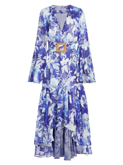 Elliatt Women's Mendes Floral Geogrette Maxi Dress In Neutral