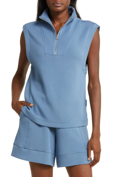 VARLEY VARLEY HALF-ZIP SLEEVELESS TOP