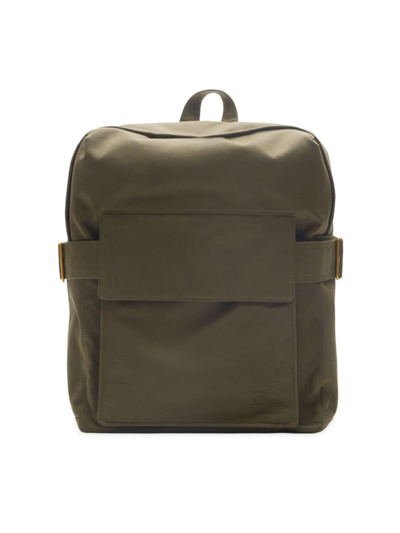 Burberry Buckled Zipped Backpack In Military