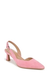 Naturalizer Dalary Slingback Pumps In Flamingo Pink Suede