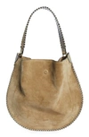 Isabel Marant Large Oskan Suede Hobo Bag In Taupe 50ta