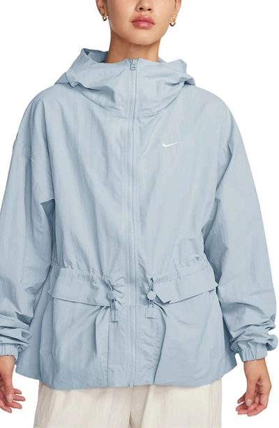 Nike Women's  Sportswear Everything Wovens Oversized Hooded Jacket In Blue
